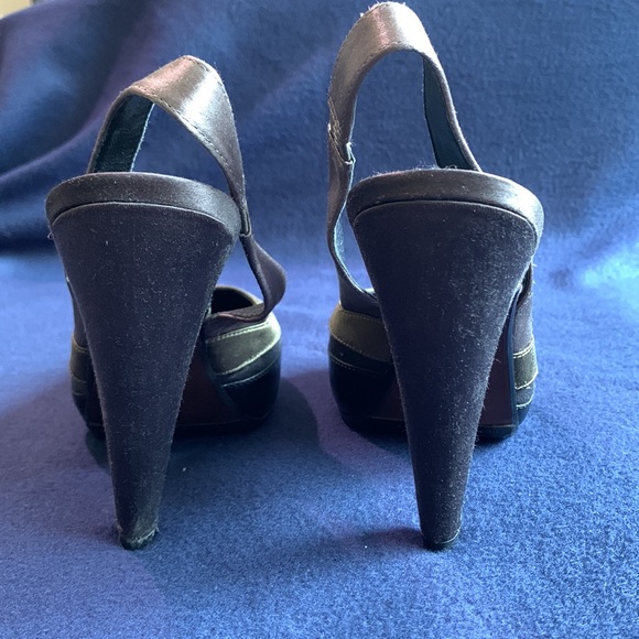 Ash Dalpi satin slingback platform heels size 8 - Picture 4 of 9